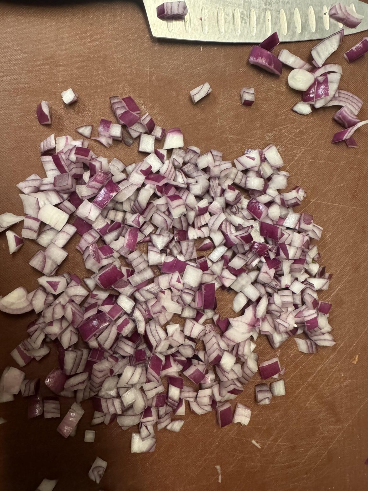 Loving on my onions.