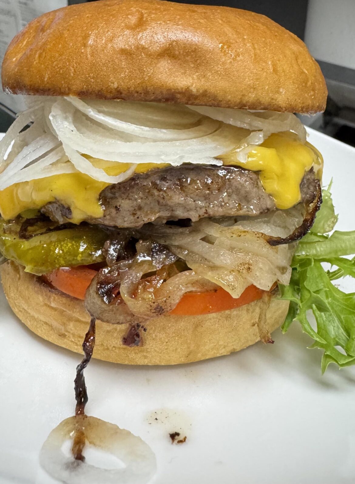 two types of onions for two times the fun.