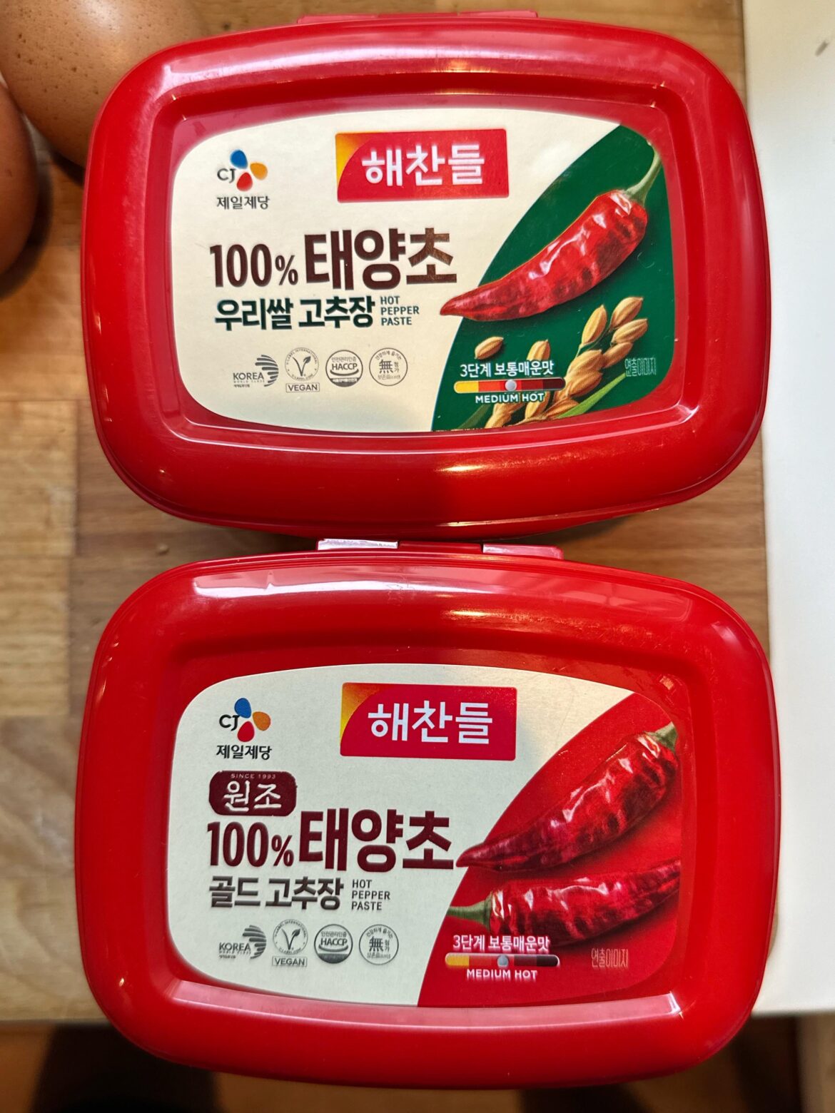 Difference in Gochujang