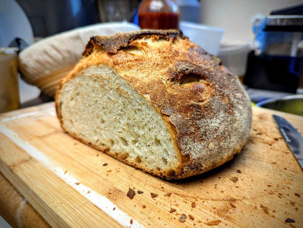 My first loaf of bread.