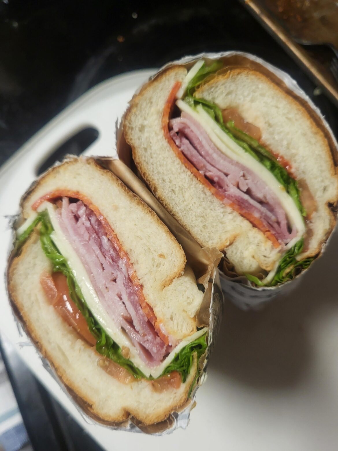 $9 supermarket special Italian hoagie (comes with a 20oz coke and choice of bag of chips!!)