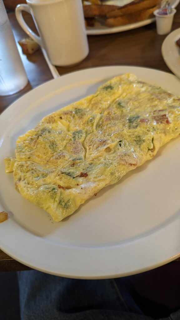 Western style Omelette from local restaurant