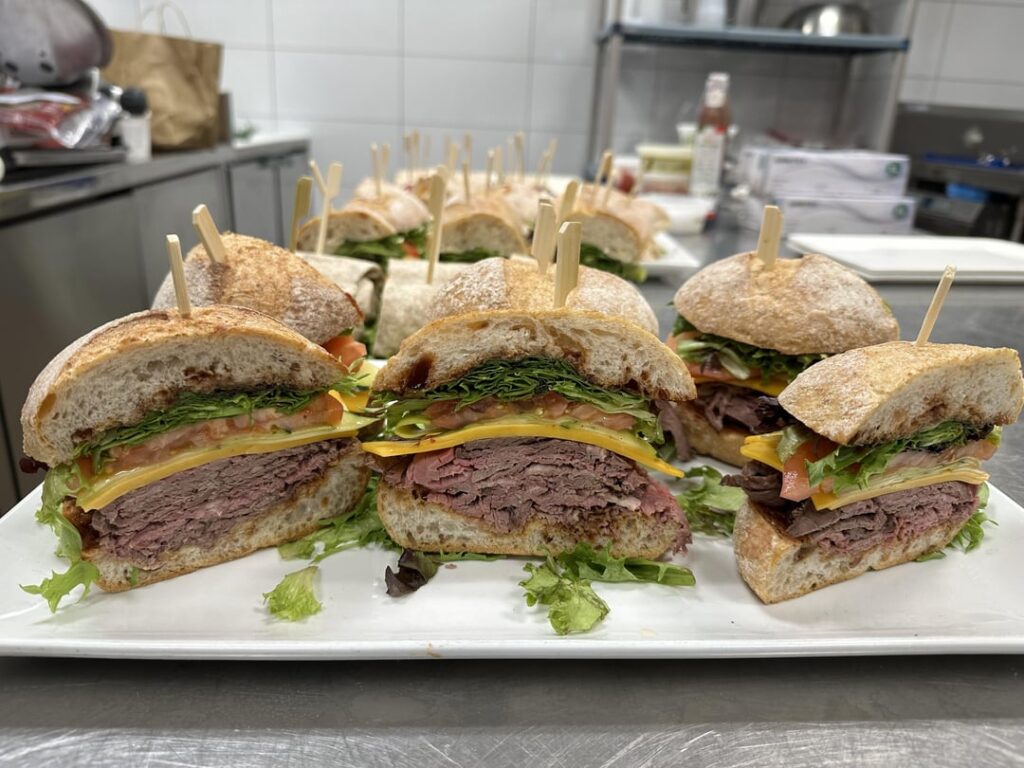 I made some sandwiches at work today.