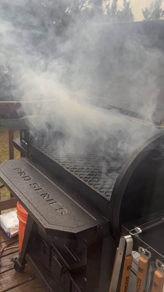 Smoker Sunday on this chili morning!