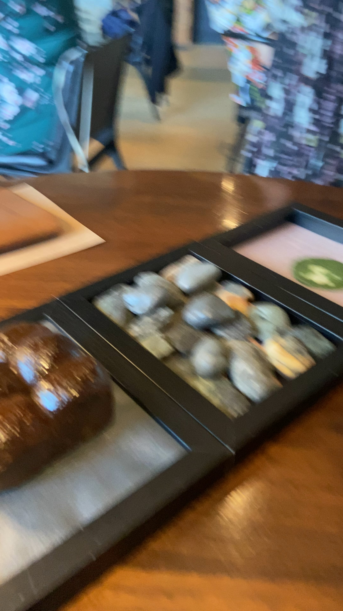 Butter served on rocks.