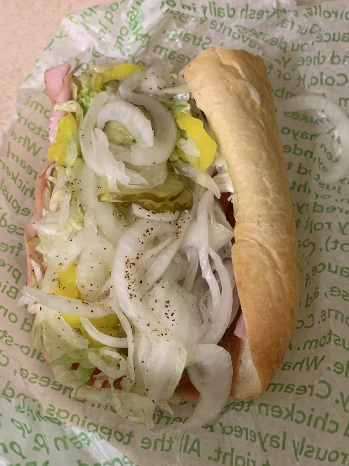 Always be kind to the people making your sub, they’ll reward you with extra onions of love.