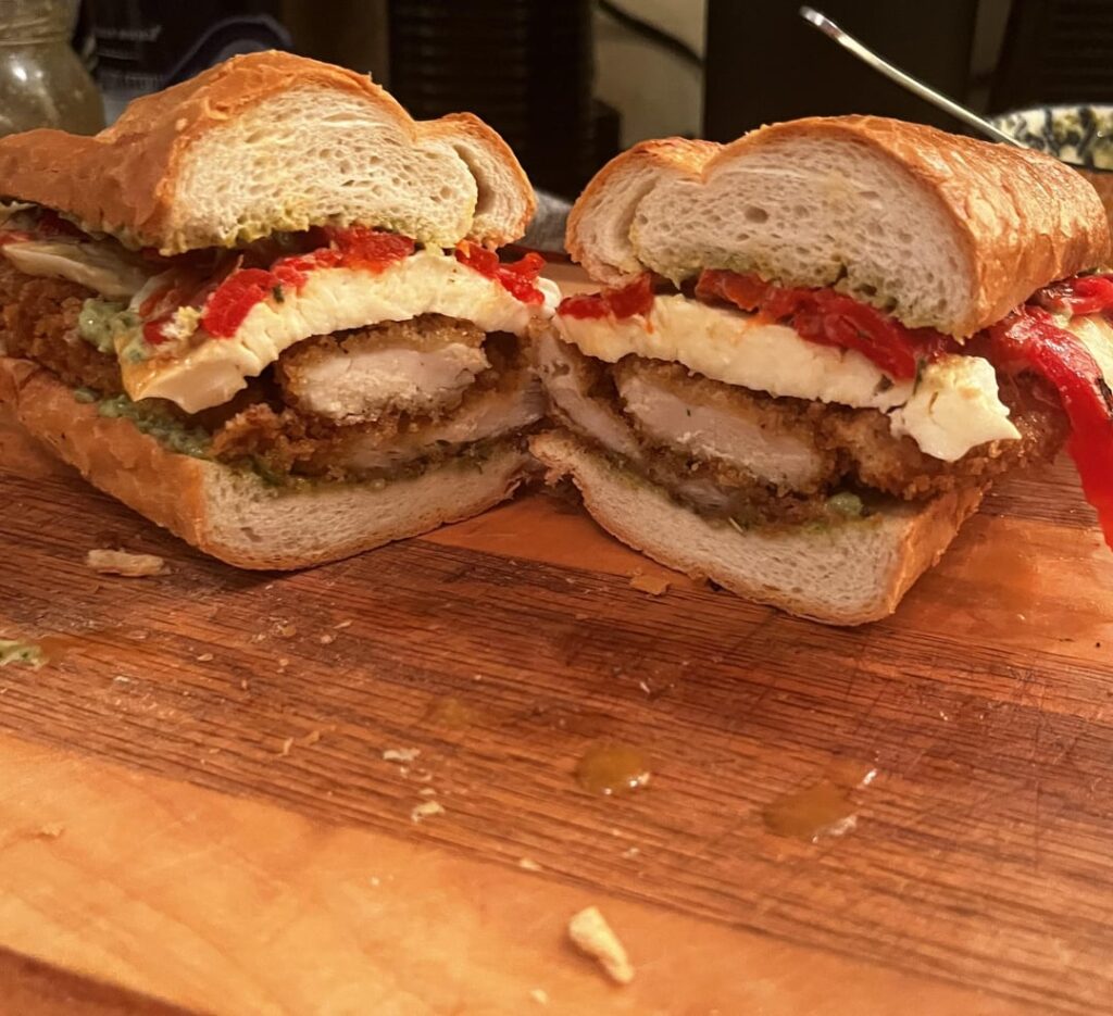 Made some cutlets so had a sandwich with the leftovers