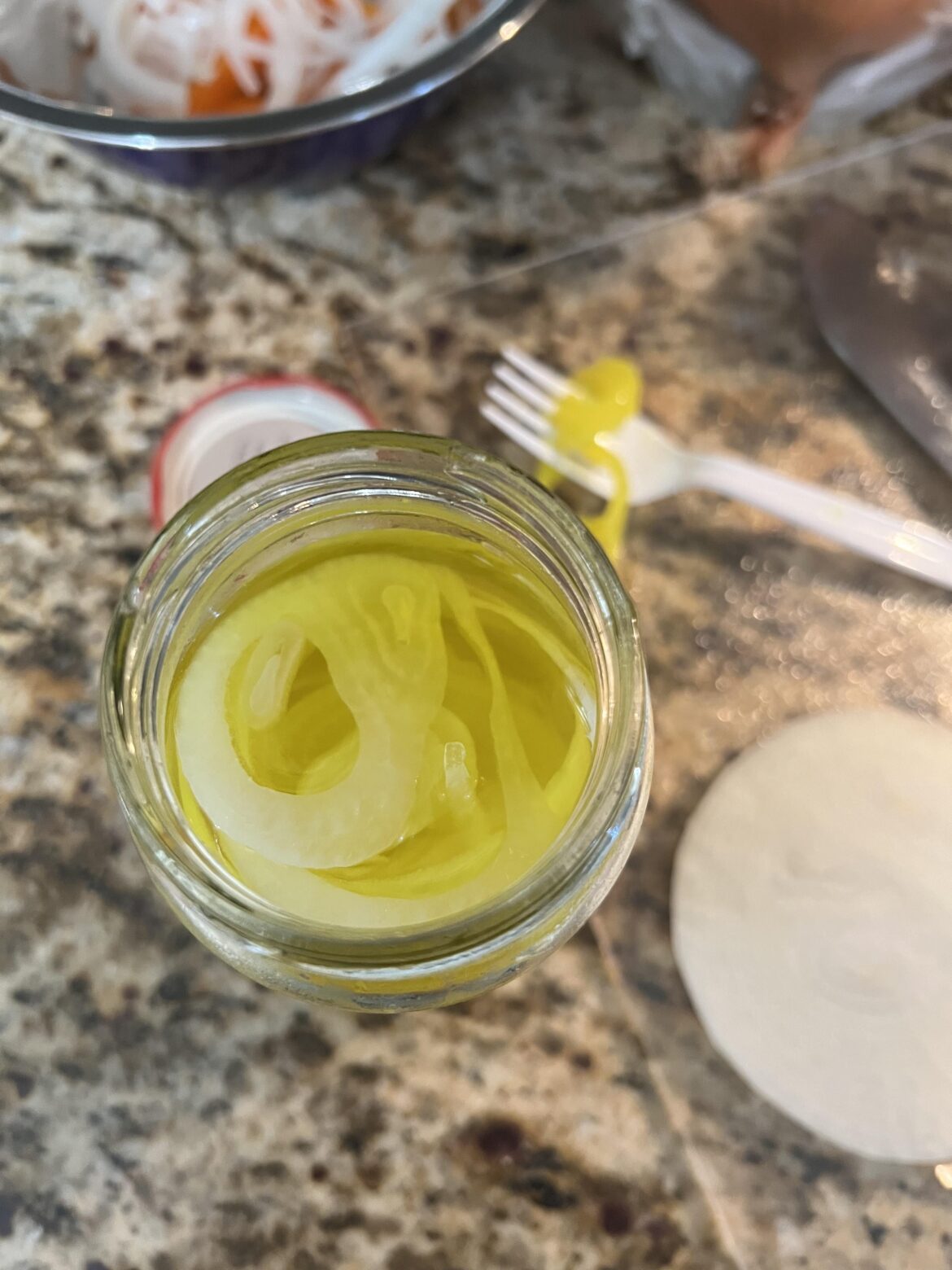 threw some onion in banana pepper juice….for research