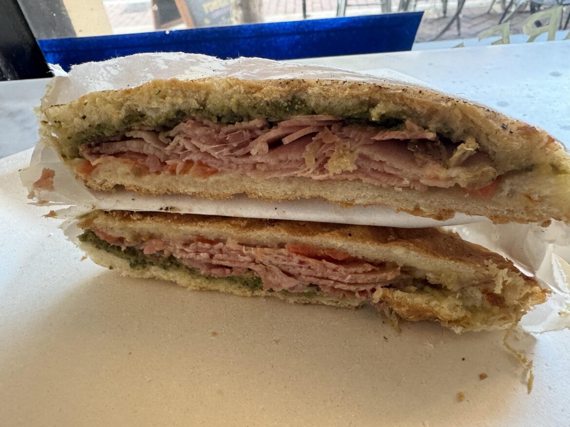 Hot Italian sandwich