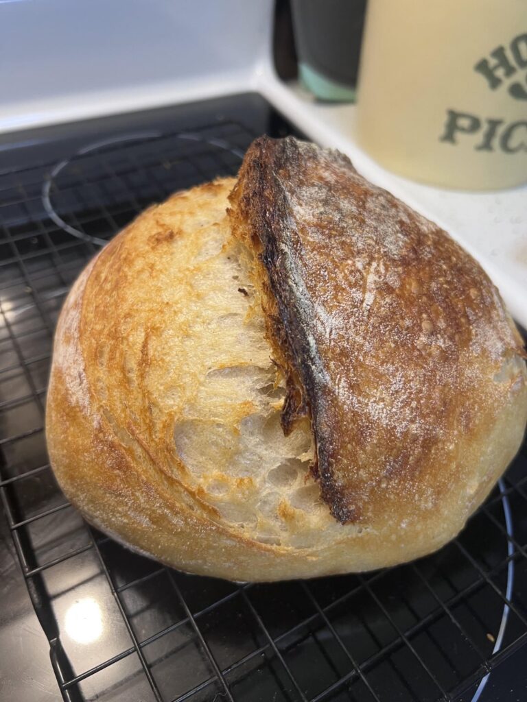 First loaf that the crumb looks good to me.
