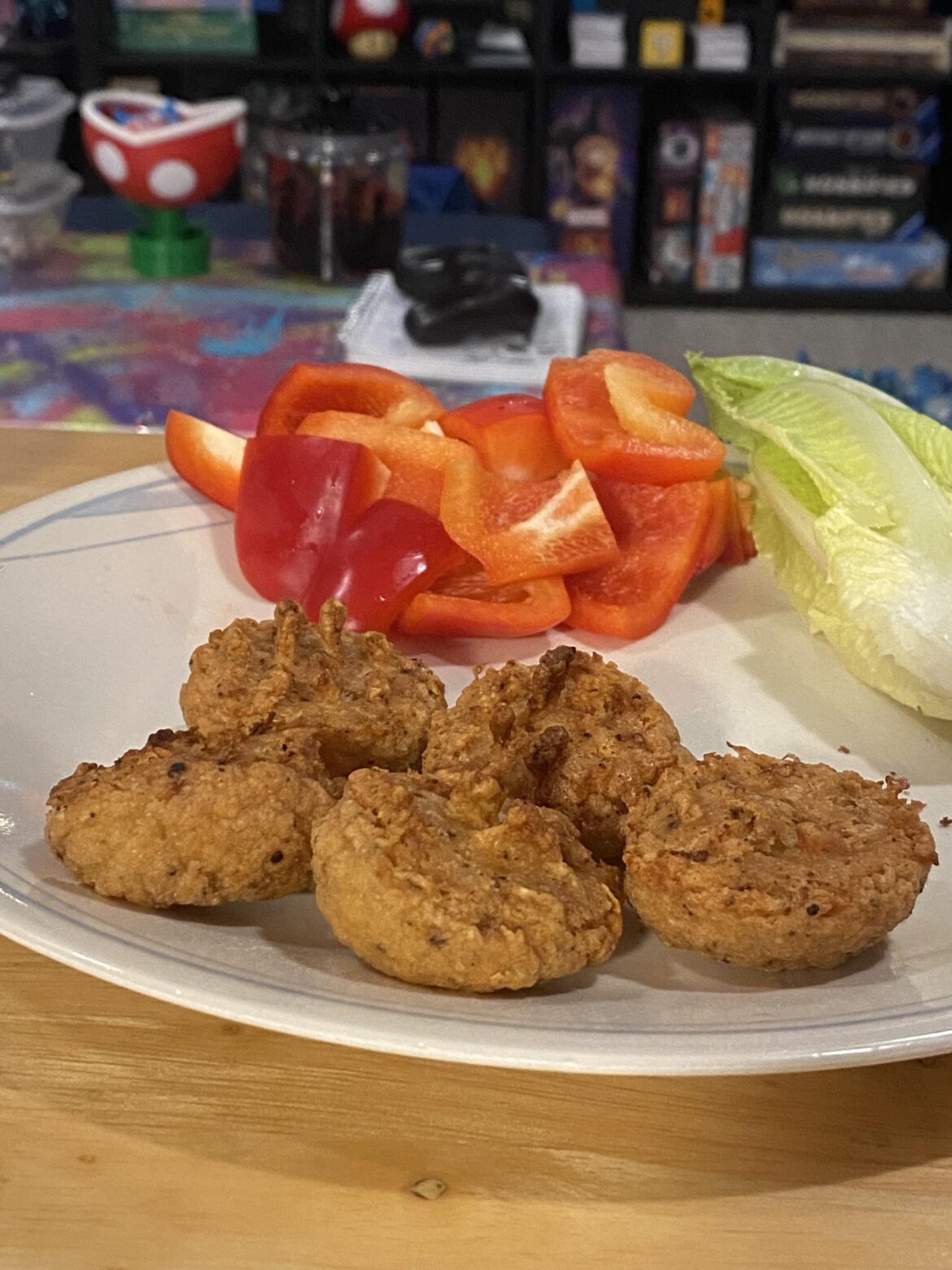 Crispy keto chicken nuggets