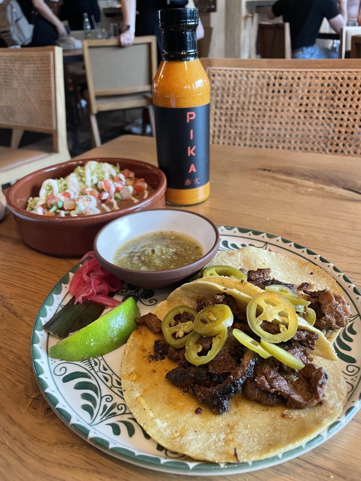 Spicy jalapeño tacos