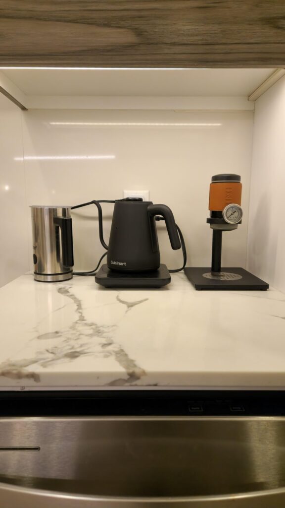 Couldn't find a cord hider I liked so I made one with $5 worth of foam core and some hot glue.