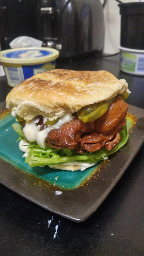 Cantonese fried chicken sandwich