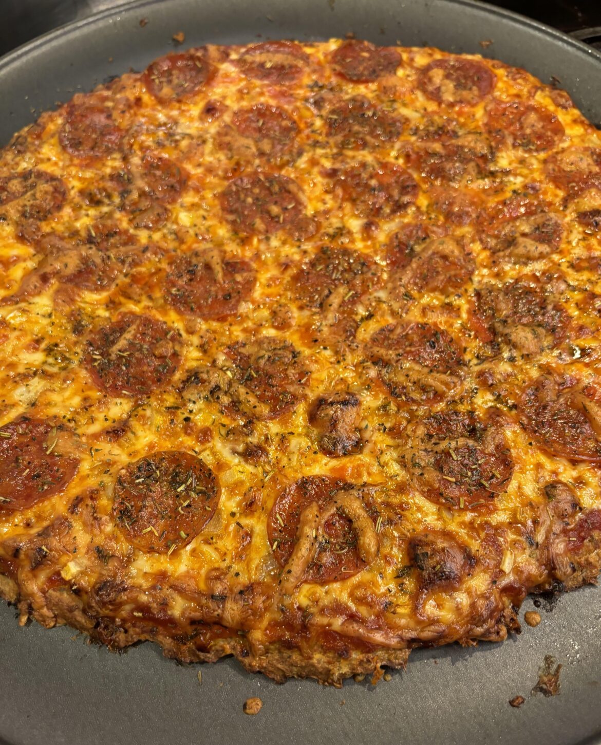 Recent chicken crust pizza 🍕