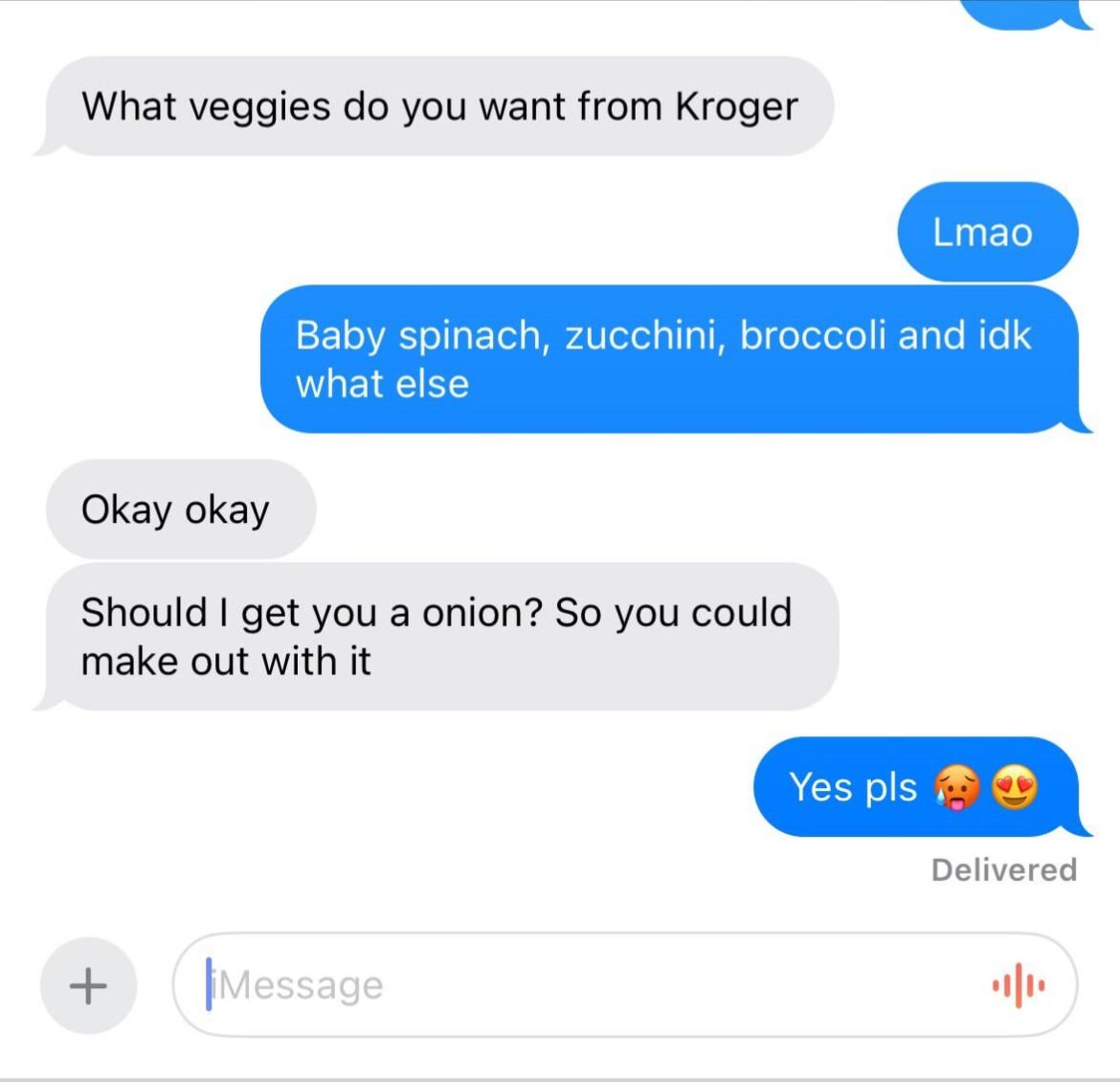 Girlfriend knows how much i love onions