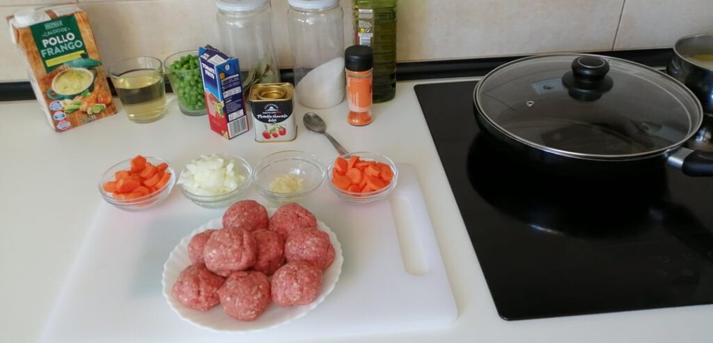 Stewed Homemade Meatballs