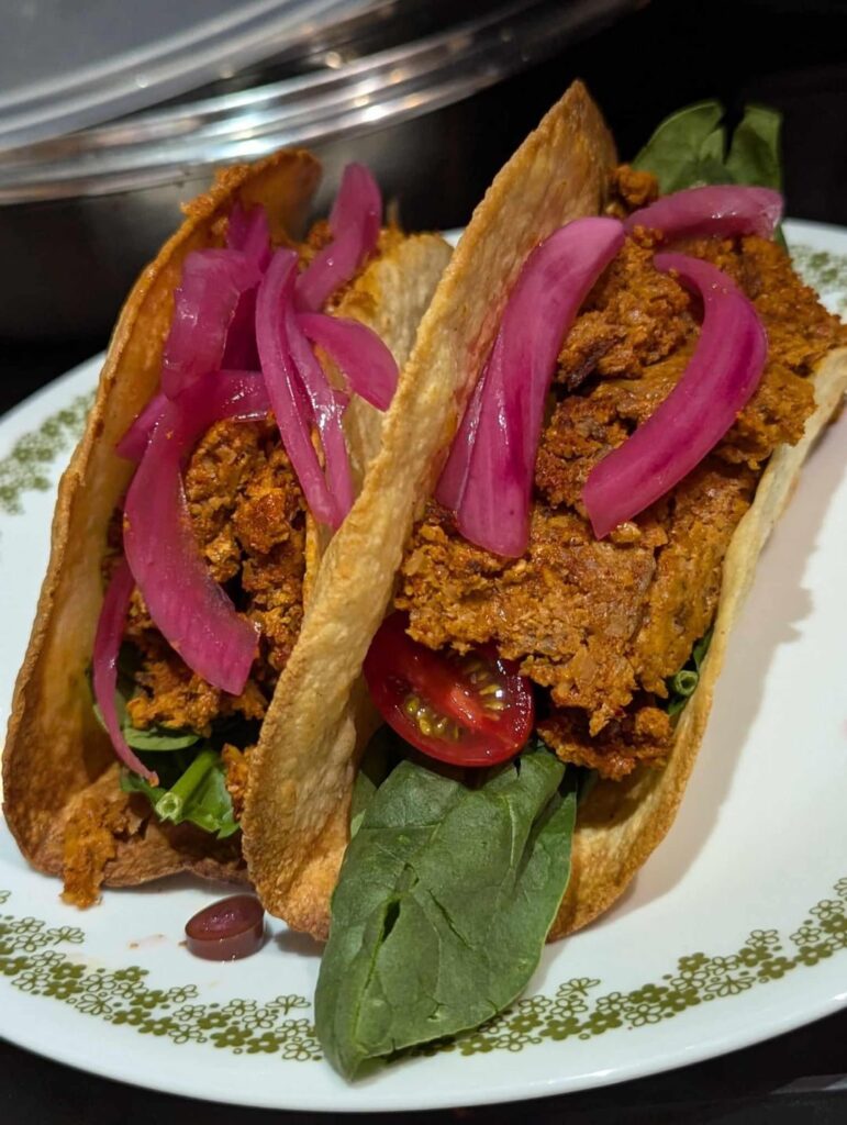 Cauliflower, Mushroom, and Walnut Tacos