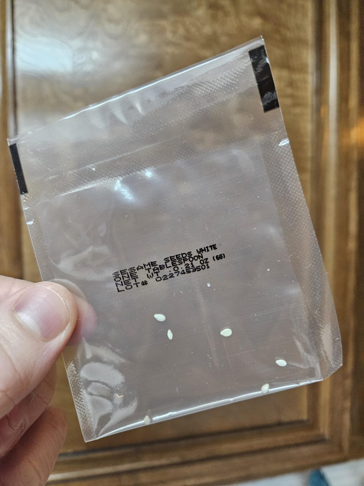 Hello fresh pretty generous with their six (6) whole sesame seeds