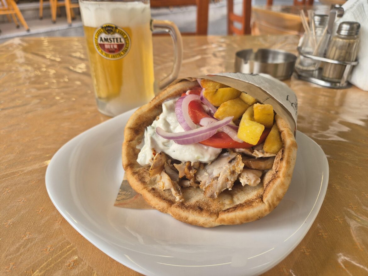 Chicken Gyros, Crete