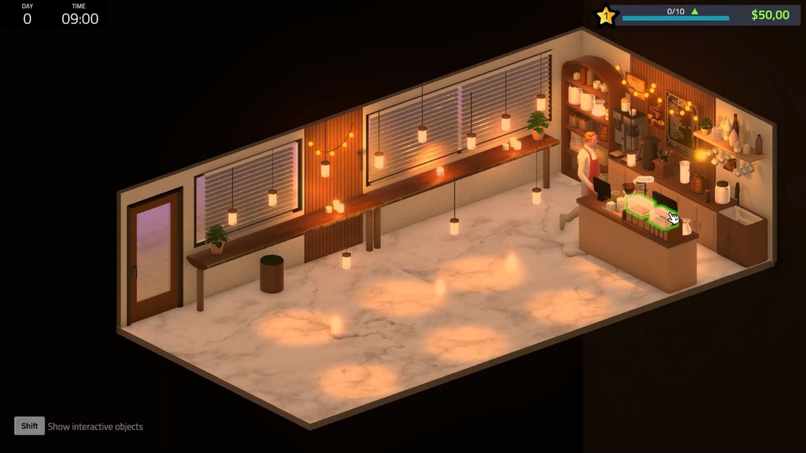 Our coffee shop Simulator "Coffee Please" is coming to Steam in October. Link in the comments