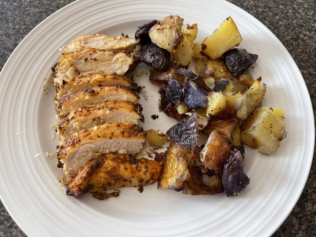Global Gold Medalist: Aussie Spiced Chicken with Crispy Potatoes. Review Below ⬇️