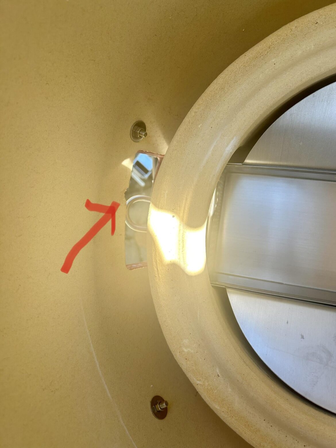 Just purchased new KJ. Small chip (no crack) in bottom by ash drawer. Will it be a problem? (pic for reference)