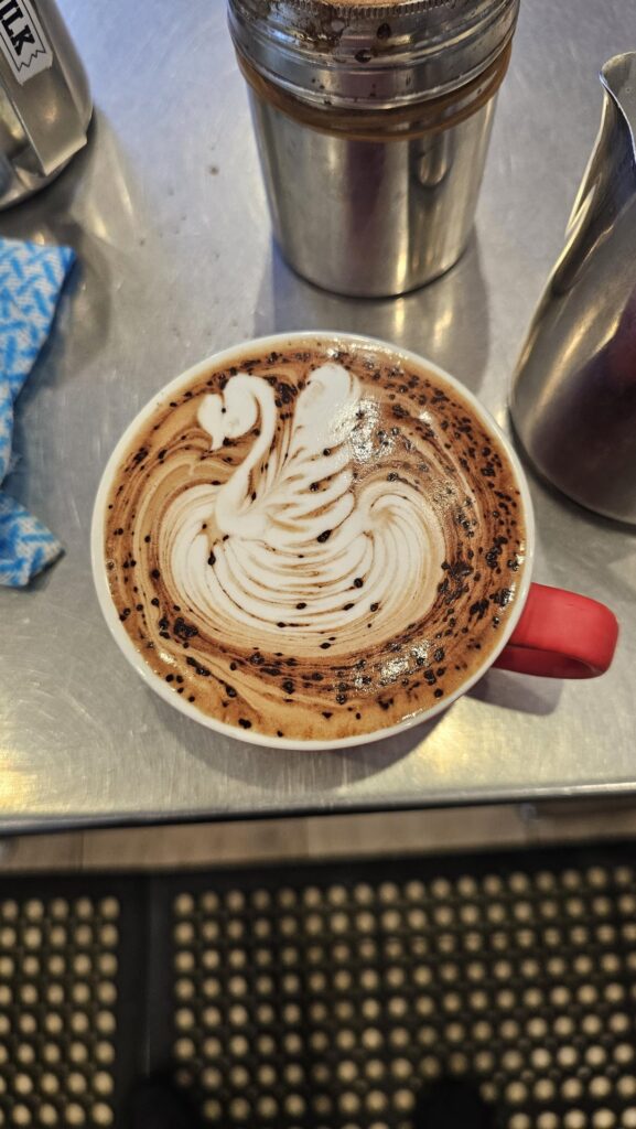Why is my swan pour wonky? Please help. Thank you