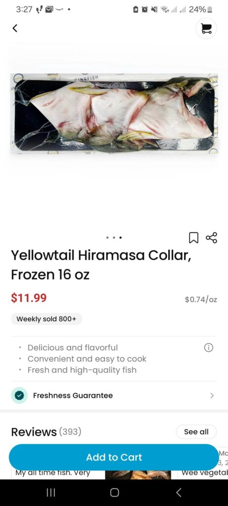 Seeking Yellowtail Collar Recipe Recommendations