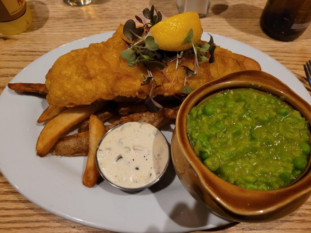 My dad took me to an English pub for the first time before I have to go back to college :)