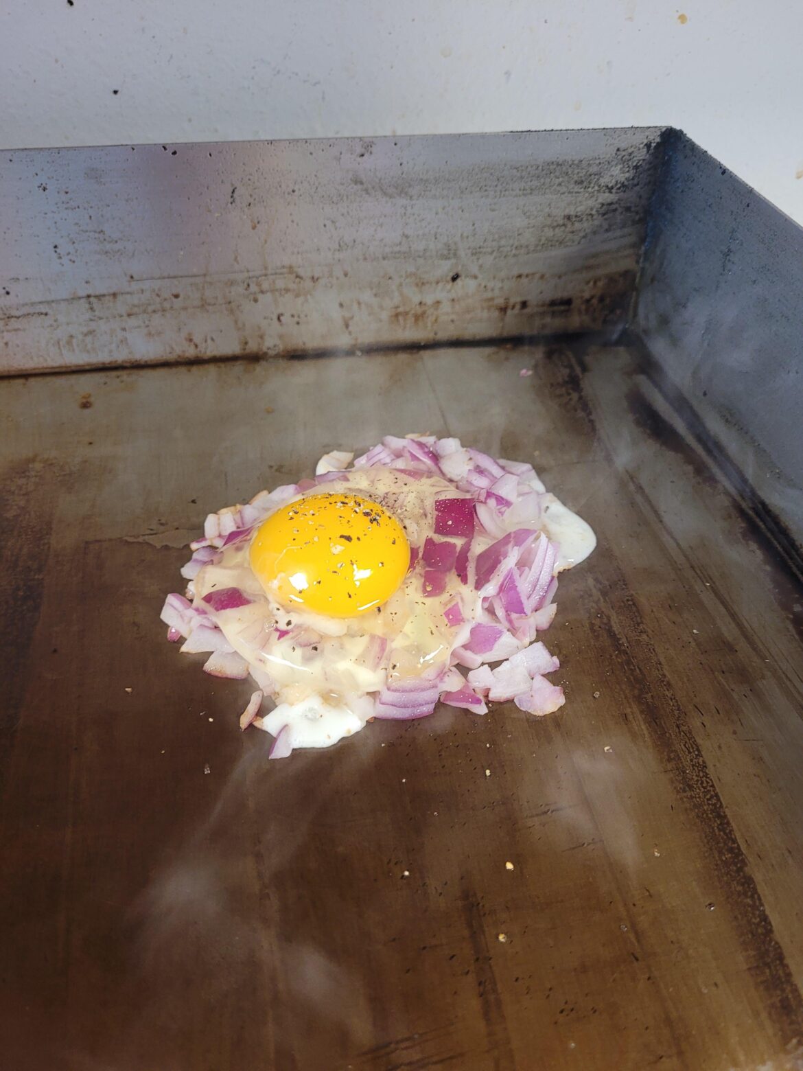 Onion with a side of egg