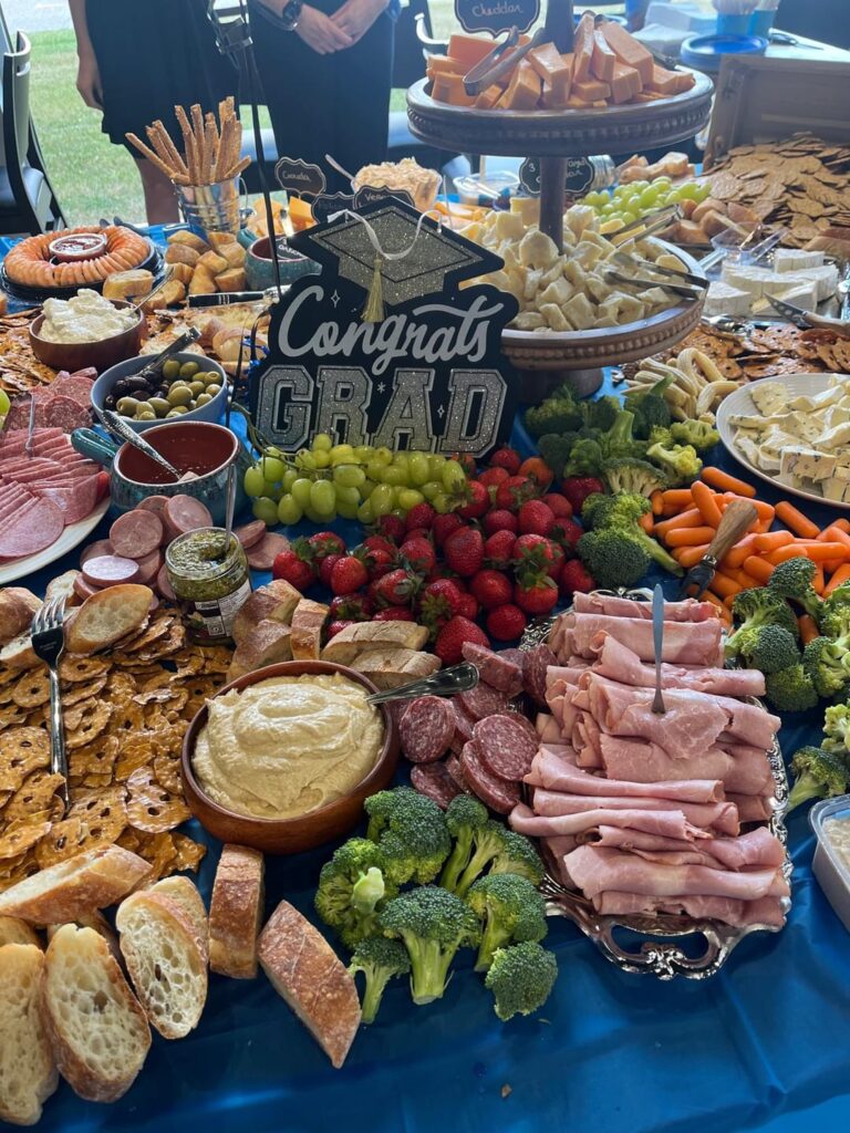 My Amateur Charcuterie Table for 60 People.