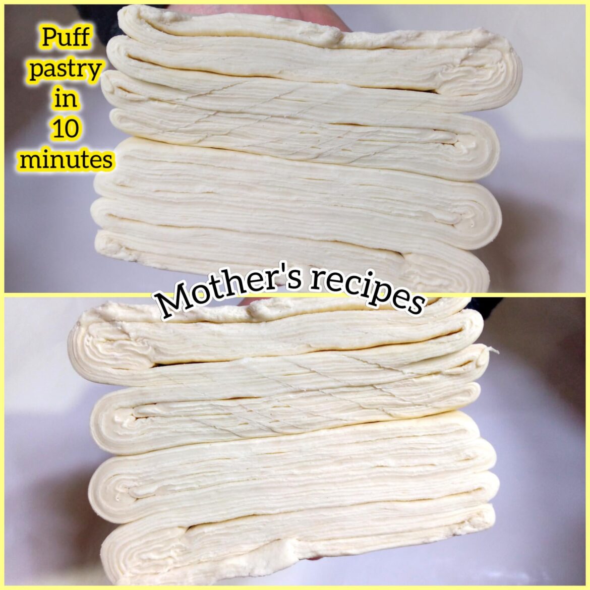 The quick puff pastry in the world I don't buy it anymore so easy and successful👌🏻in the comments