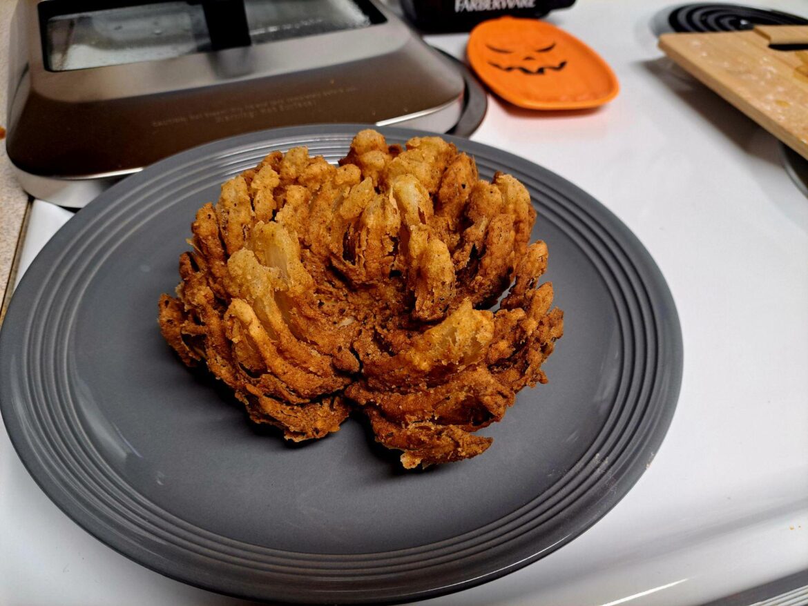 My first blooming onion