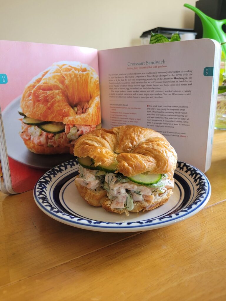 Croissant Sandwich (with smoked salmon filling) Croissant Sandwich (with smoked salmon filling)