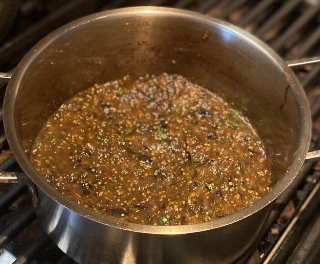 Kenji’s favorite salsa verde but with green tomatoes instead of tomatillos for tacos/burritos …