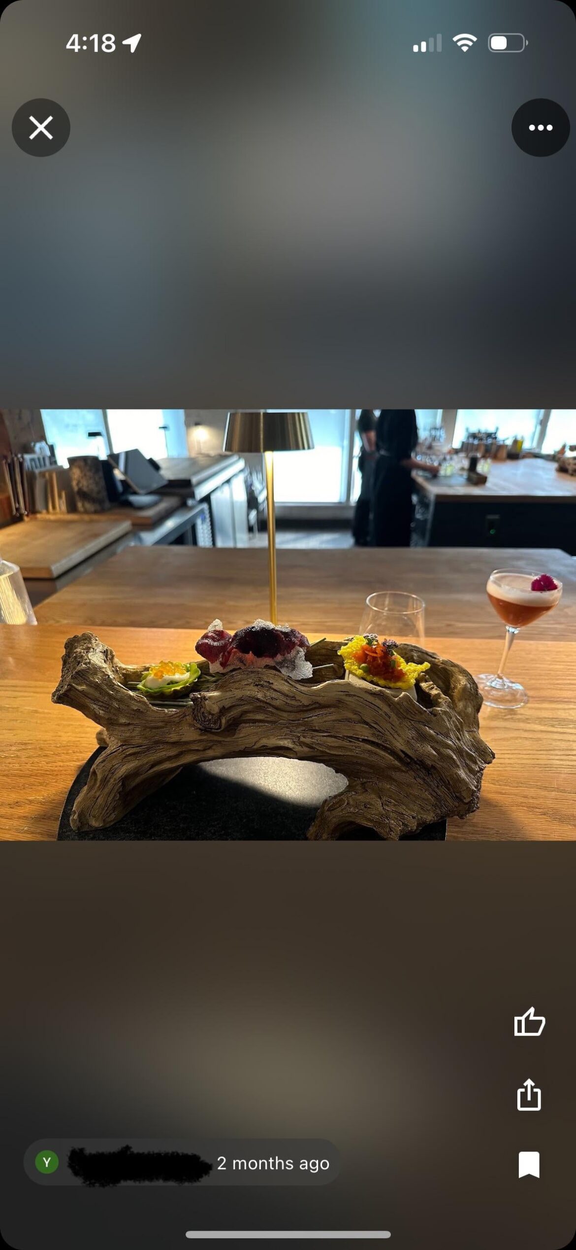 saw this when looking at a local restaurant’s reviews