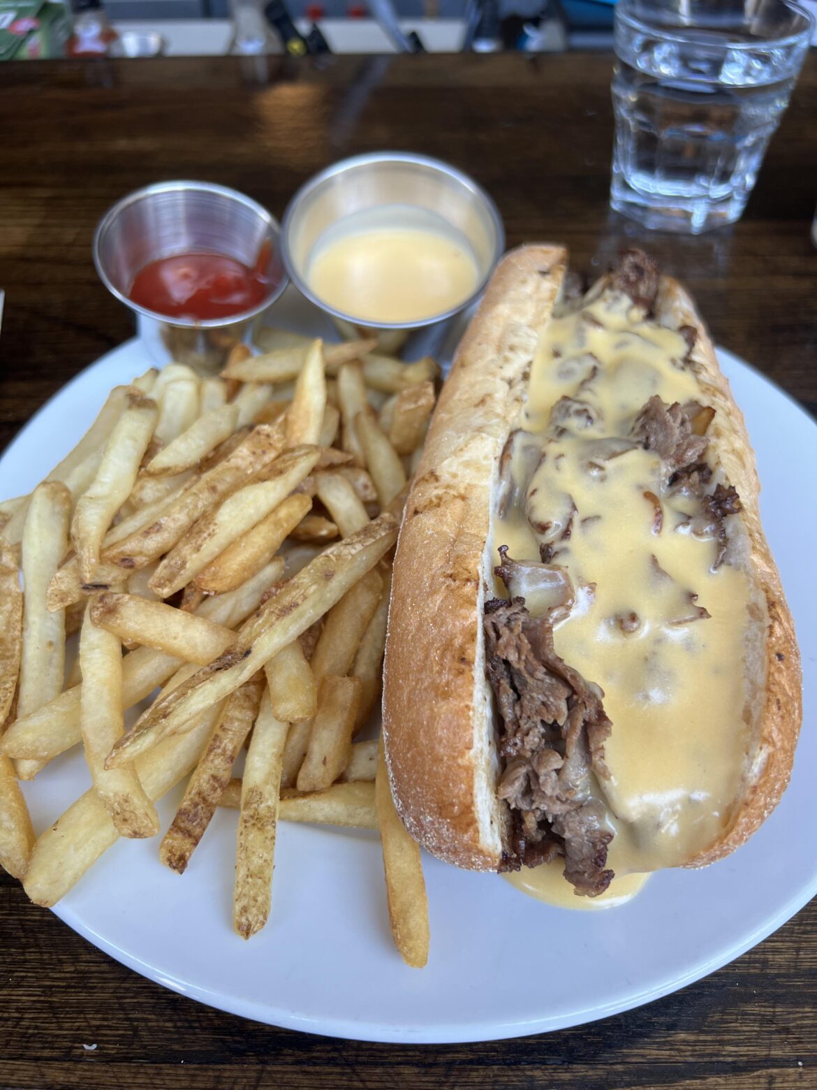 Cheesesteak, fries, extra cheeeeezzzzz