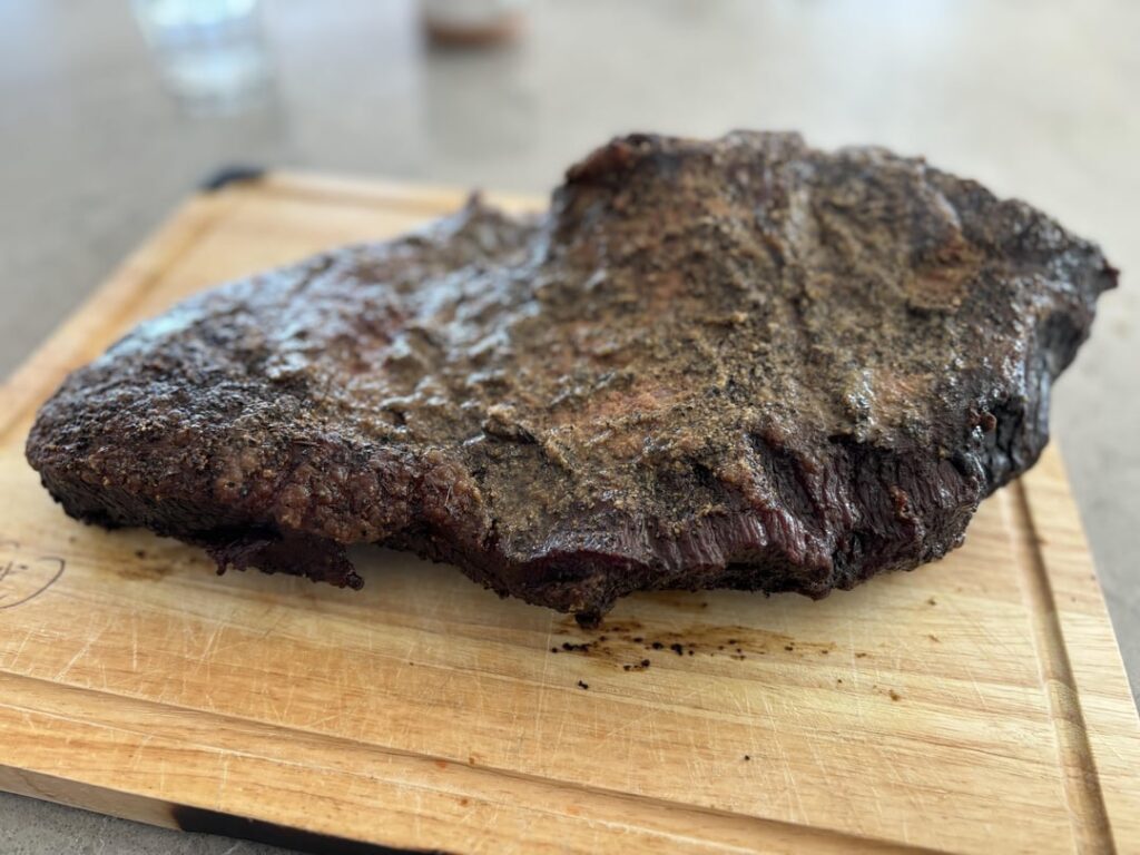 First brisket, overnight cook