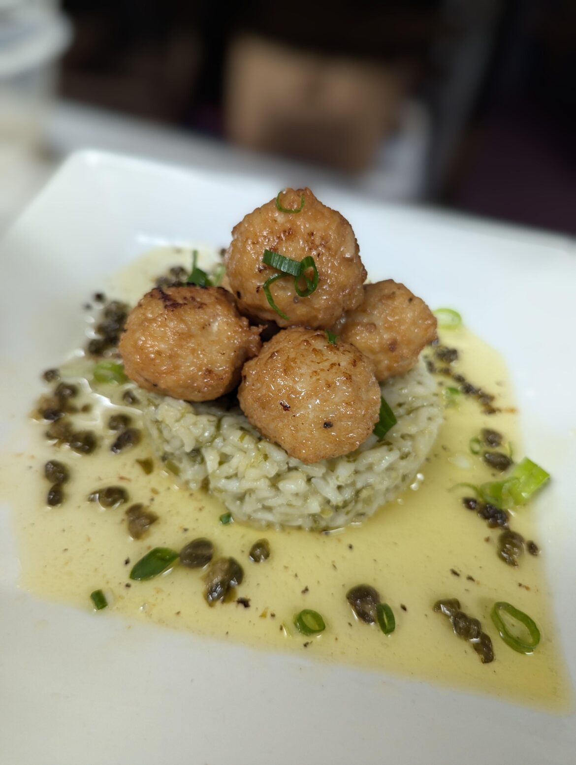 Chicken Piccata | Scallion Risotto | Lemon Caper Butter