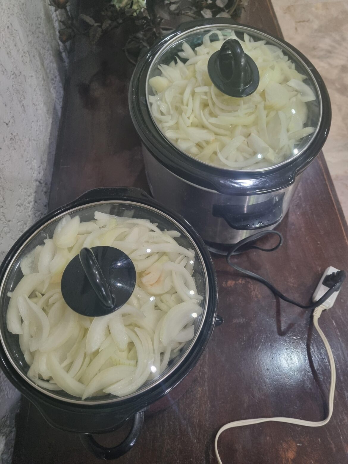 Slow cooker caramelized onions