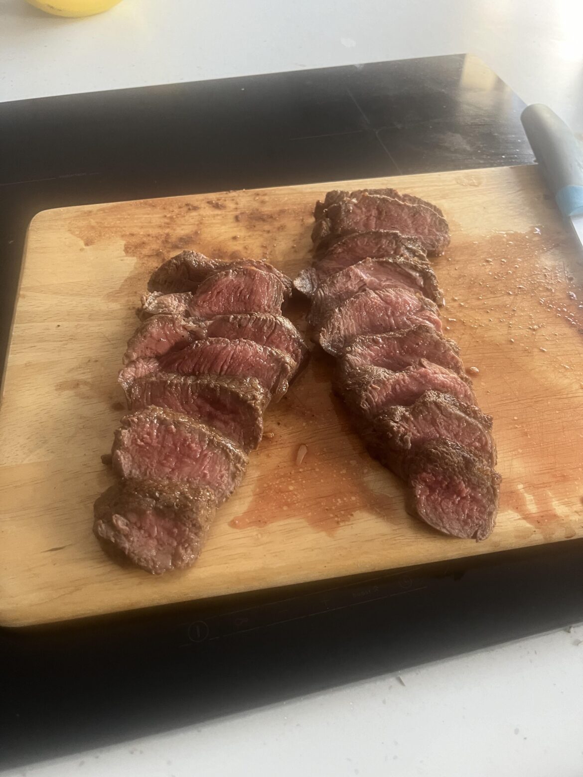 Steak over or under? A little over for me.