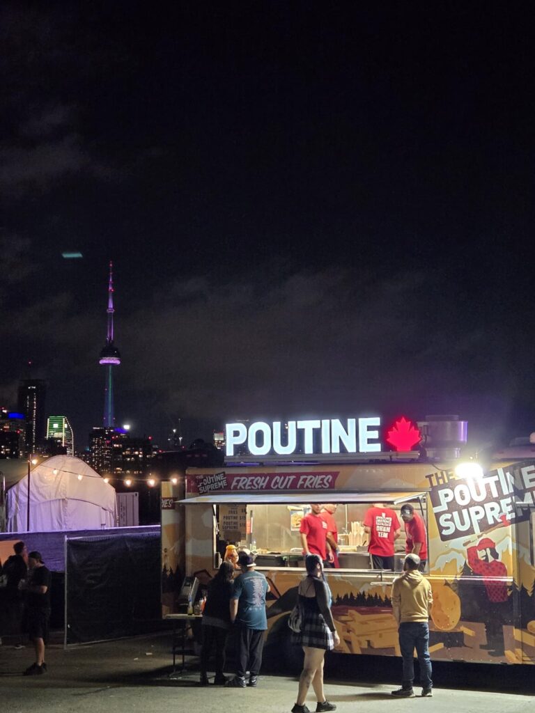 Fries from the Poutine truck at Budweiser Stage at 11pm