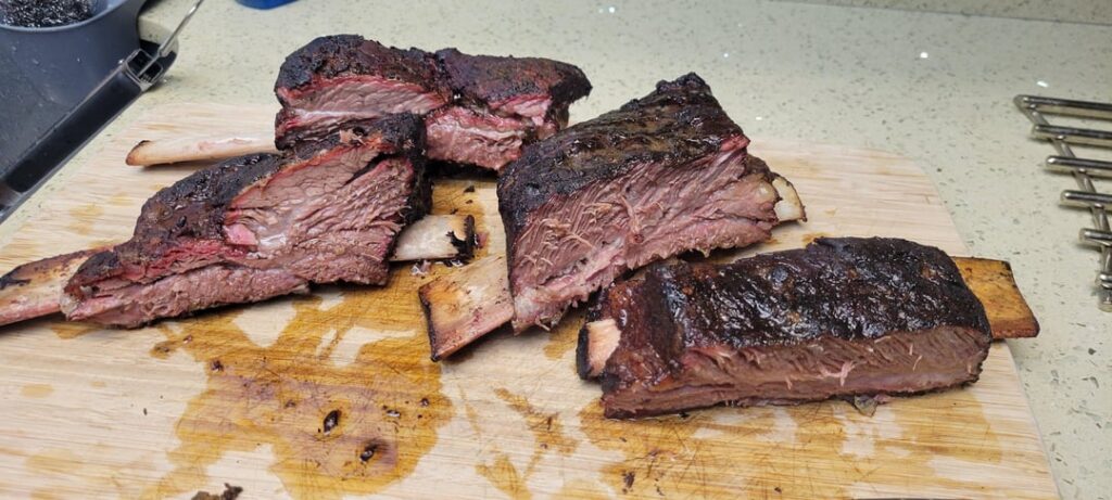 36 hrs at 150F then 30 mins of smoking with cherry at ~300F