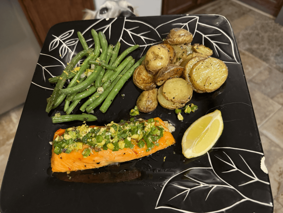 Trout with Pistachio-Scallion Gremolata (9/10)