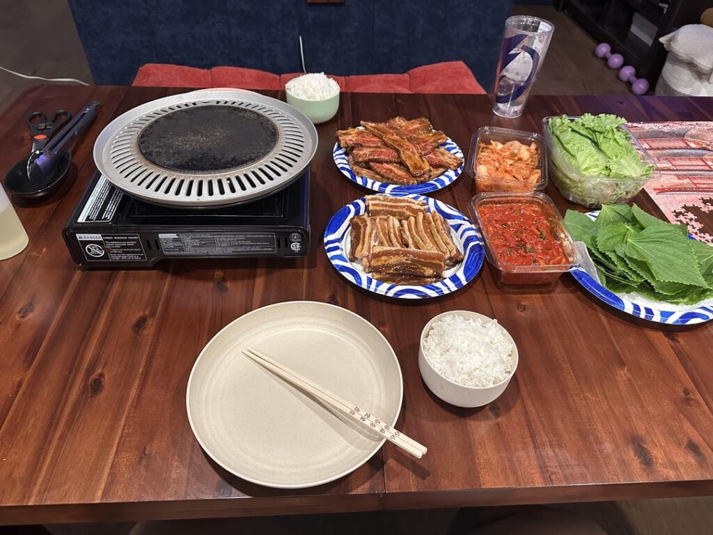 Korean BBQ and Jajangmyeon