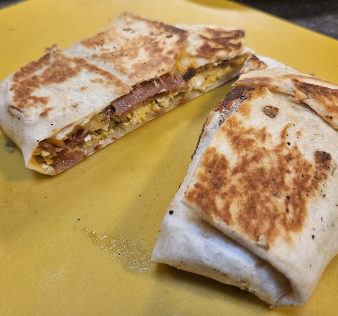 Bacon egg and cheese, crunchwrap style. Sandwich or something else?