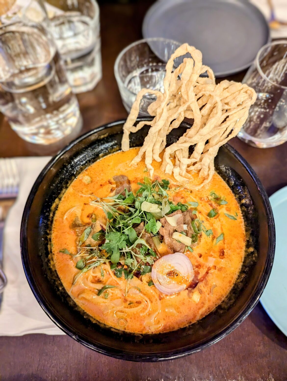 My first time at Pai, I ate Khao Soi with braised beef