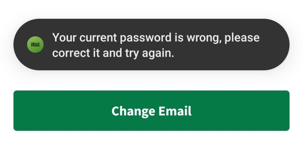 Saying password is wrong , but it definitely isn't ..