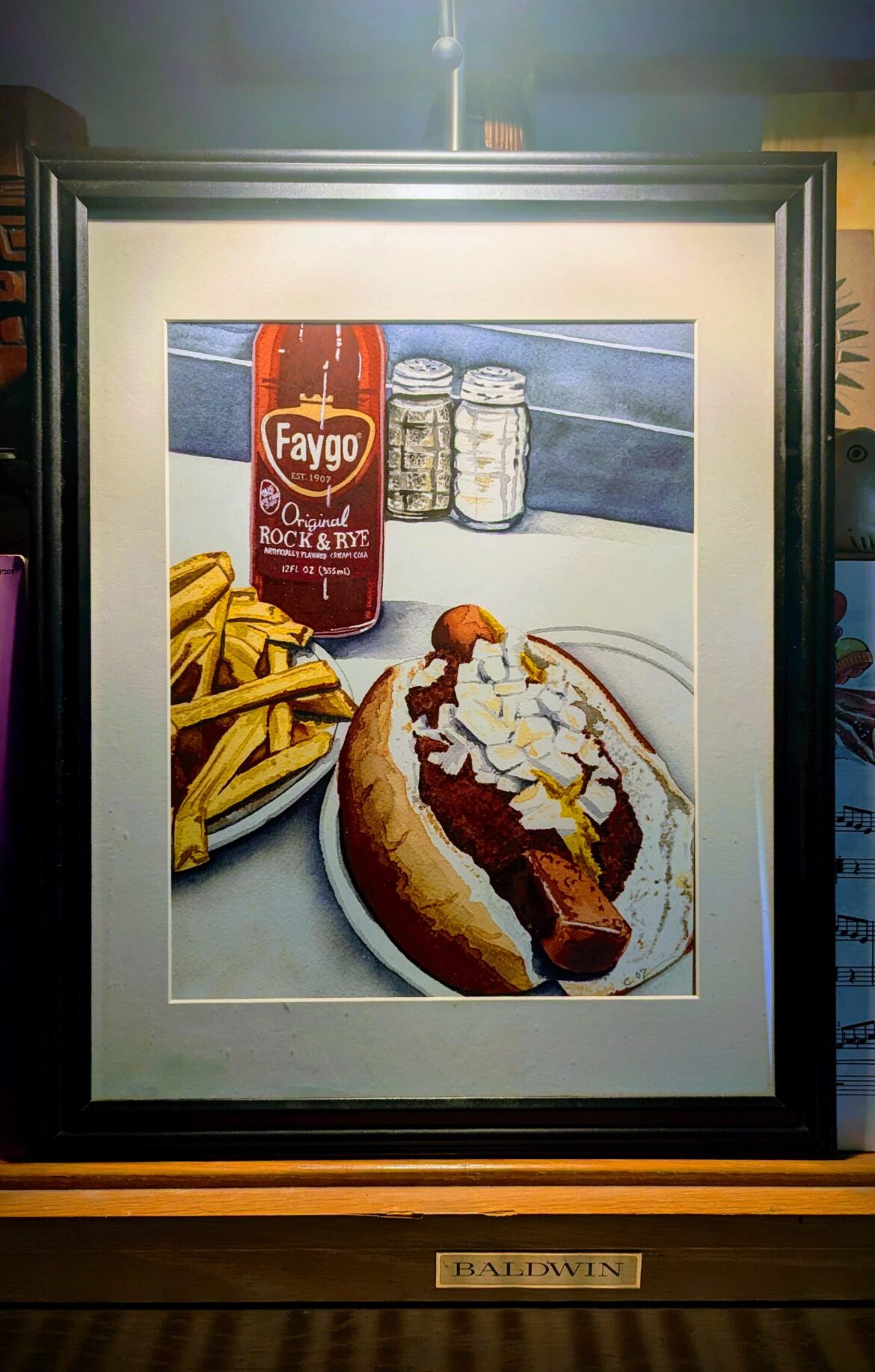 Omg you guys. I can't believe this awesome print I just found at goodwill!